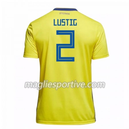 Completo Calcio Svezia Lustig 2 Divisa Prima Mondiali 2018